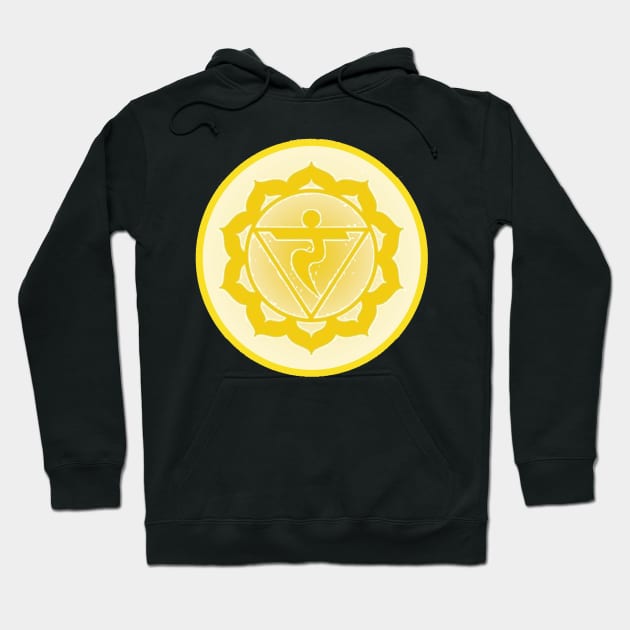 Willpower and confidence are mine Solar-Plexus Chakra- White Hoodie by EarthSoul